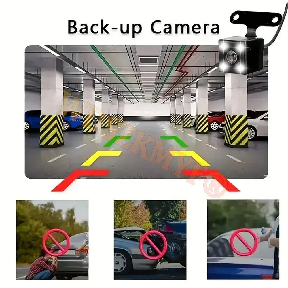 360° Car Dash Cam 4 Channels Video Recorder 1080P Car DVR 3/4 lens Front inside optionalRear View Night Vision Black Box