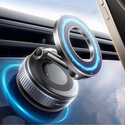 Support telephone voiture Carclip bleu